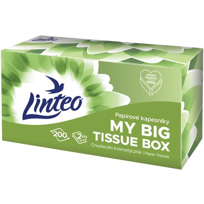 Linteo Paper Tissues Two-ply Paper 200 pcs per box papírové kapesníky 200 ks