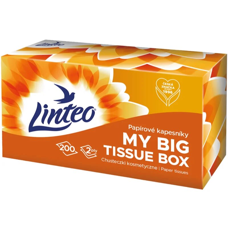 Linteo Paper Tissues Two-ply Paper 200 pcs per box papírové kapesníky 200 ks