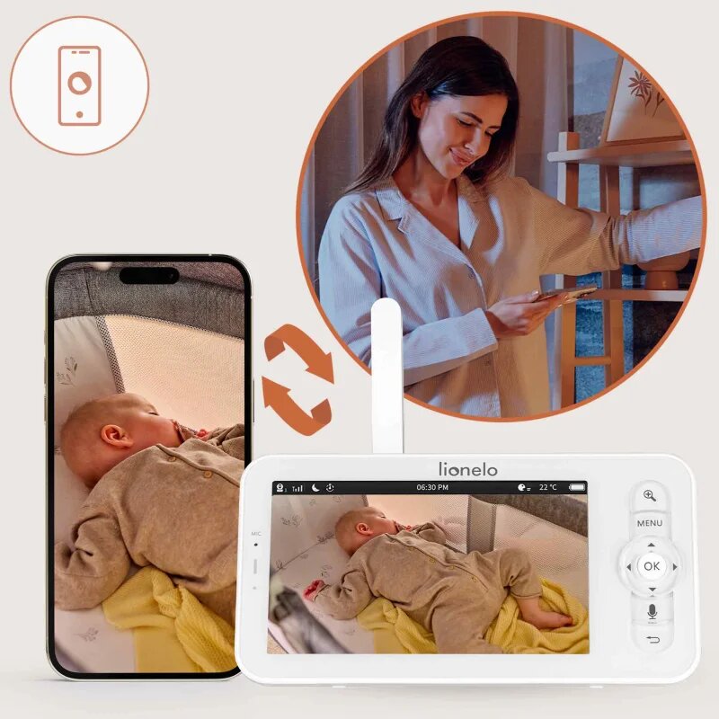 Lionelo Babyline 9.2 AI digitální video chůvička 1 ks