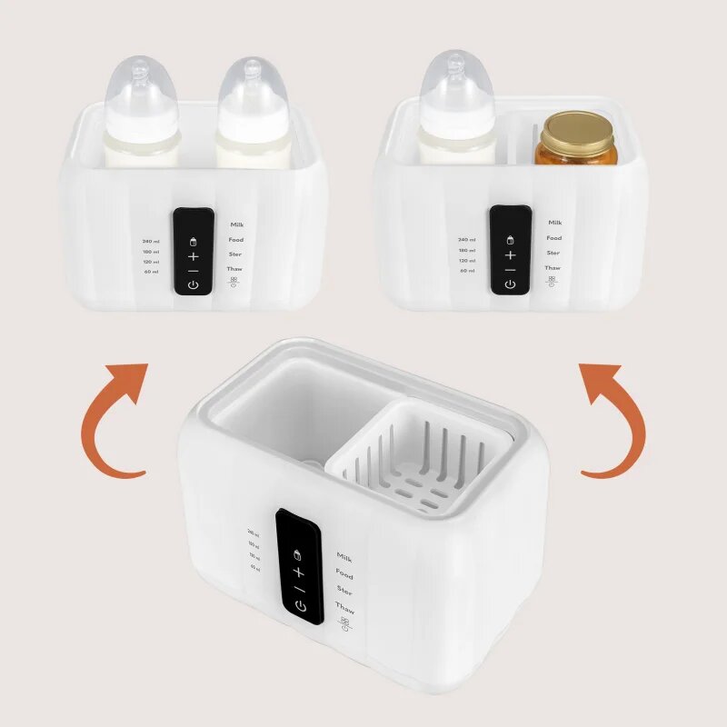 Lionelo Thermup Double White Bottle Warmer 6in1 multifunkční ohřívač kojeneckých lahví 6 v 1 1 ks