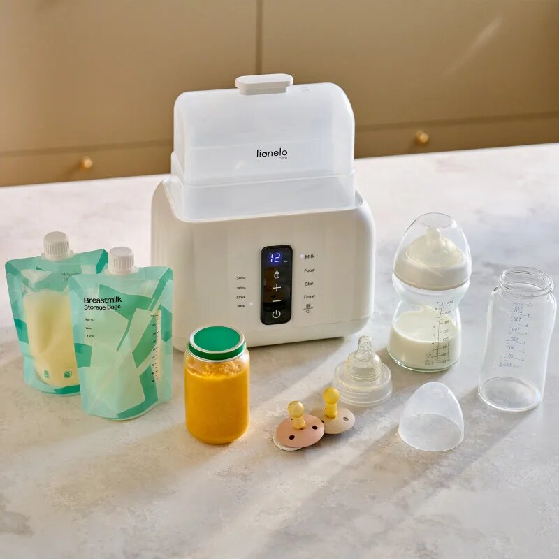 Lionelo Thermup Double White Bottle Warmer 6in1 multifunkční ohřívač kojeneckých lahví 6 v 1 1 ks