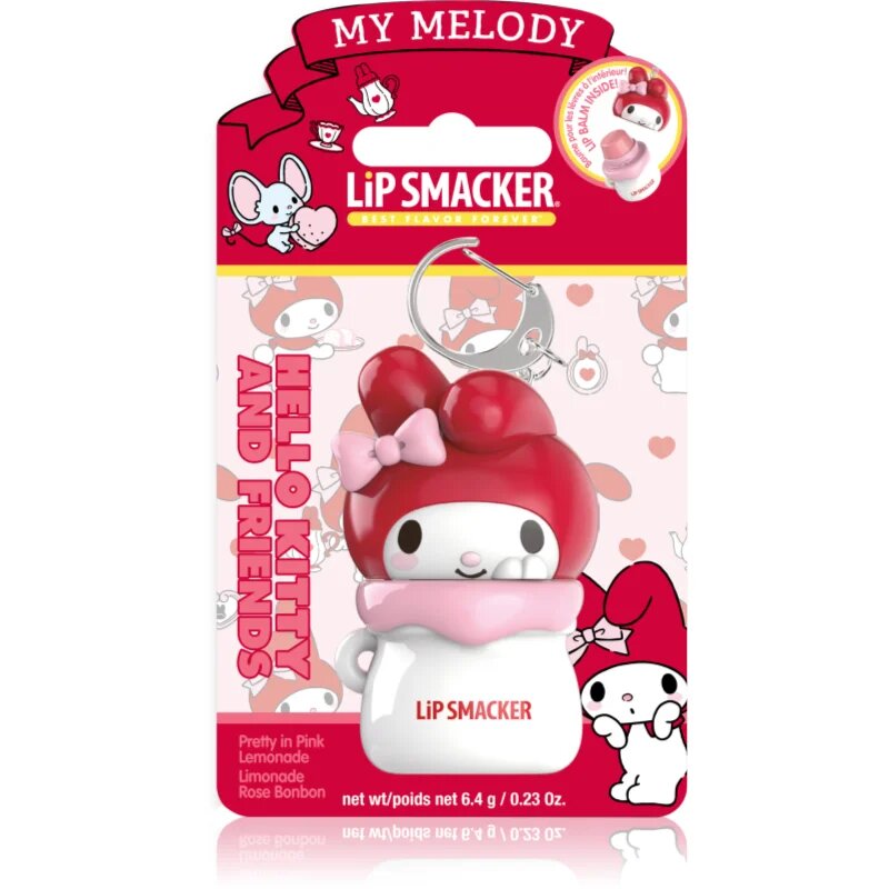 Lip Smacker Hello Kitty & Friends My Melody balzám na rty na klíče příchuť Pretty in Pink Lemonade 6.4 g