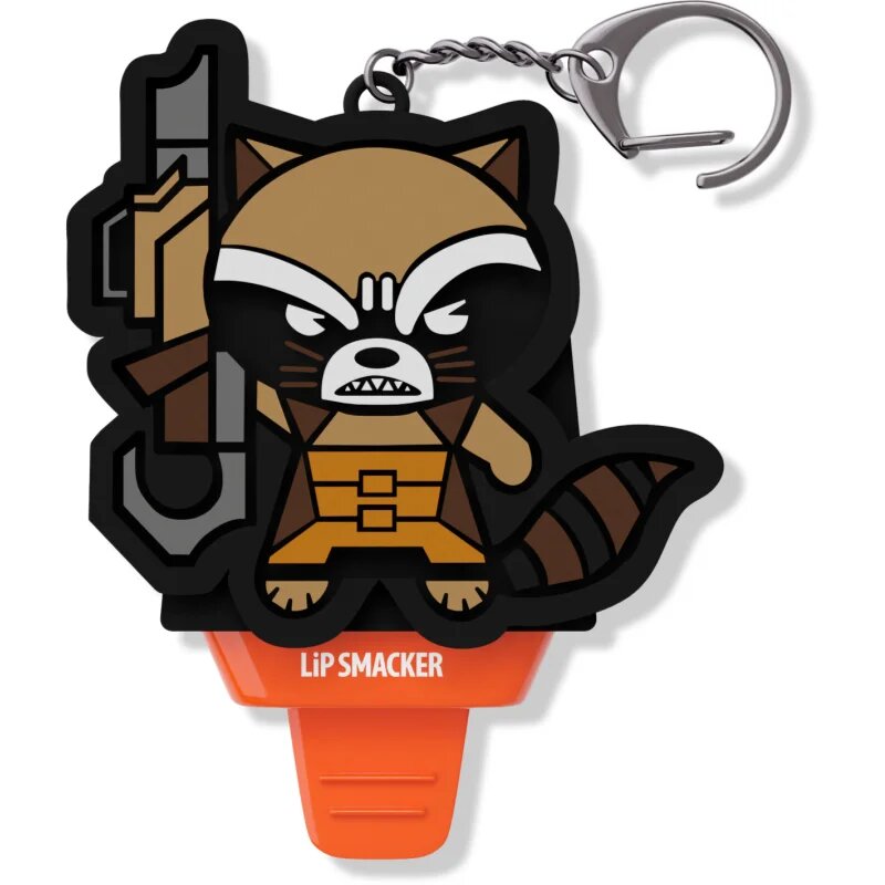 Lip Smacker Marvel Guardians of the Galaxy klíčenka s balzámem pro děti Rocket (Pop Rockets Candy) 58 g
