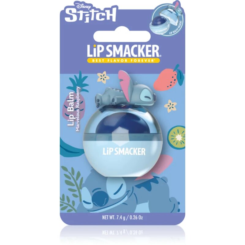 Lip Smacker Stitch balzám na rty příchuť Marvelous Raspberry 7.4 g