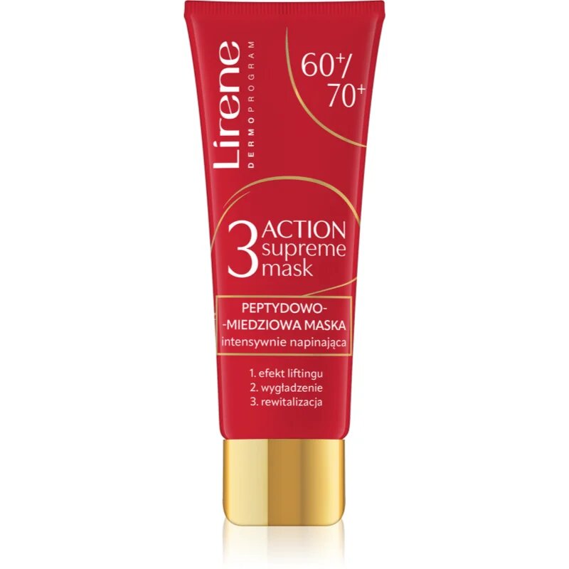 Lirene 3 Action Supreme Mask 60+ liftingová a zpevňující maska pro zralou pleť 50 ml