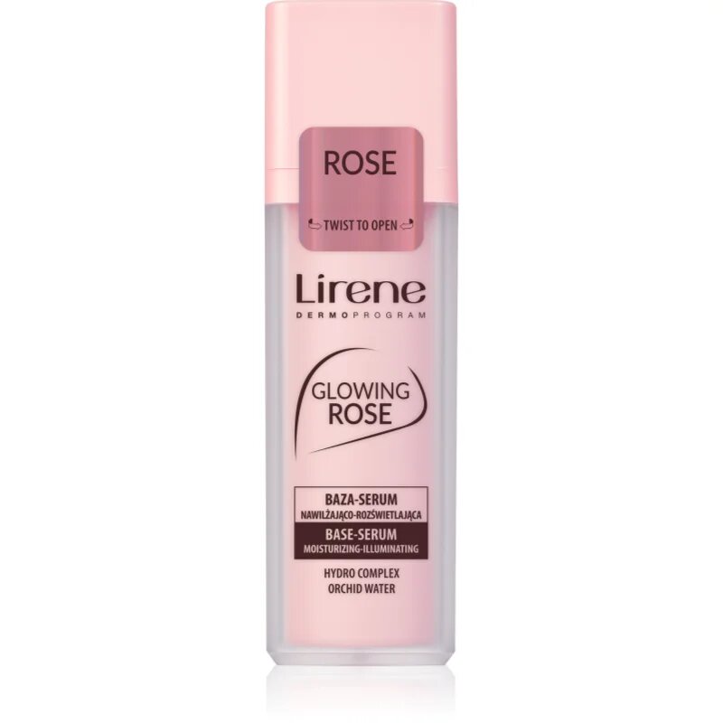 Lirene Base Glowing Rose rozjasňující podkladové sérum 30 ml