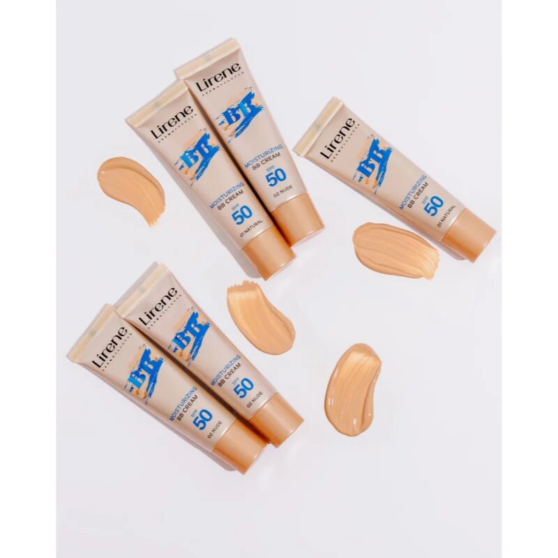 Lirene BB hydratační BB krém SPF 50 odstín 02 Nude 30 ml
