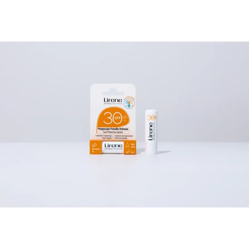 Lirene Care Protective Lipstick ochranný balzám na rty s hydratačním účinkem SPF 30 4.6 g