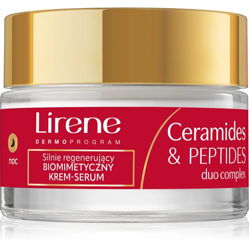 Lirene Ceramides & Peptides Duo Complex 60+ obnovující noční krém s regeneračním účinkem 50 ml