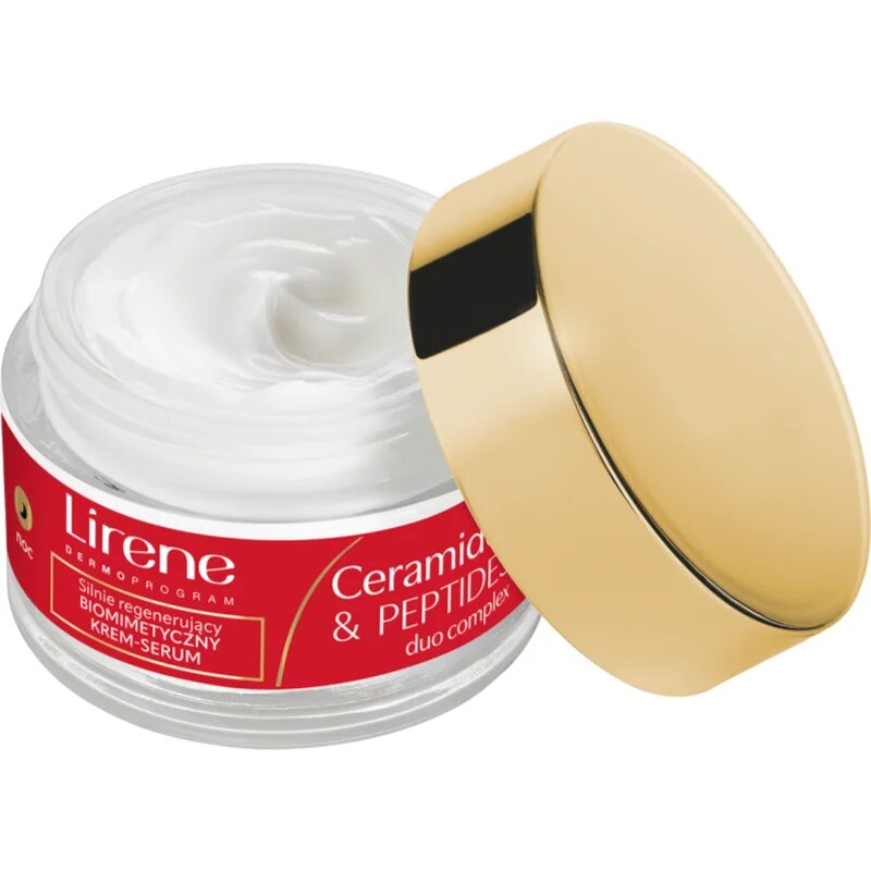 Lirene Ceramides & Peptides Duo Complex 60+ obnovující noční krém s regeneračním účinkem 50 ml