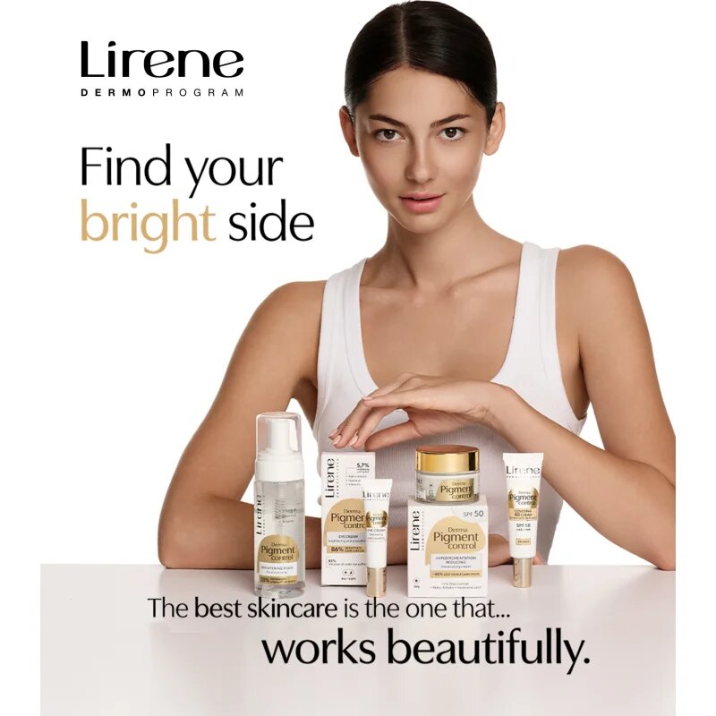 Lirene Derma Pigment Control Brightening Eye Cream vyhlazující a rozjasňující oční krém 15 ml