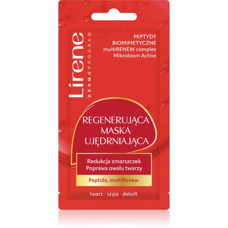 Lirene Face Mask Peptide proRenew protivrásková regenerační maska 8 ml