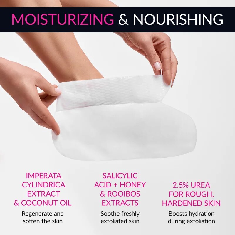 Lirene Foot Care exfoliační ponožky pro zjemnění a hydrataci pokožky nohou 25% Urea 1 pár