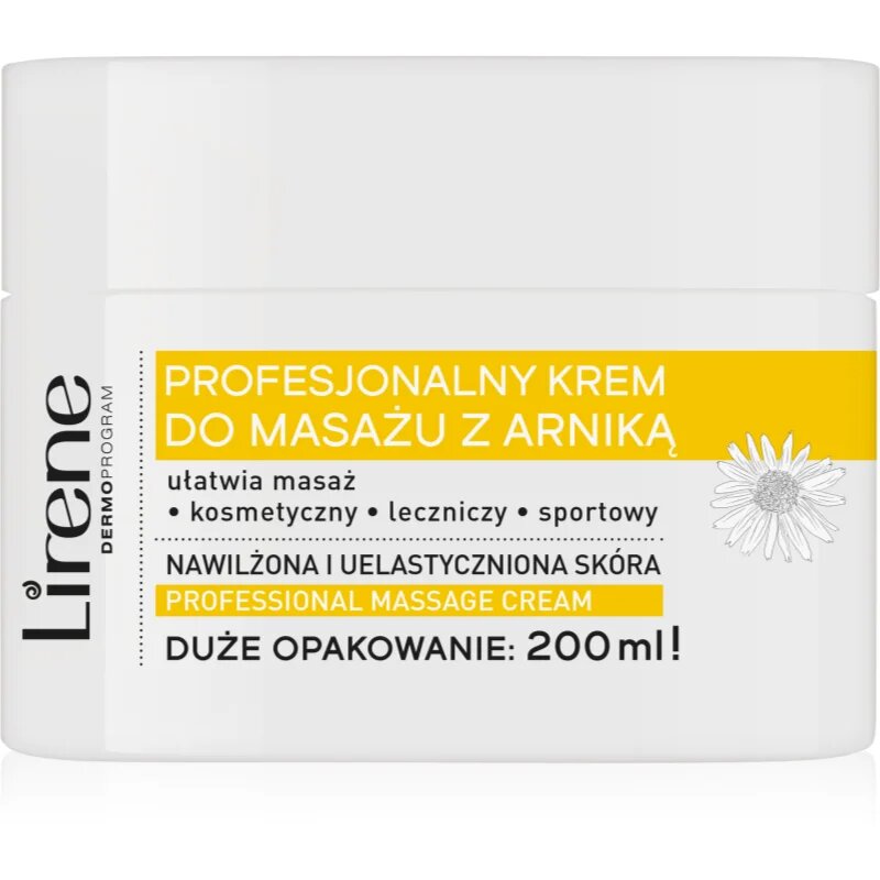 Lirene Massage Cream Arnica masážní krém s hydratačním účinkem 200 ml