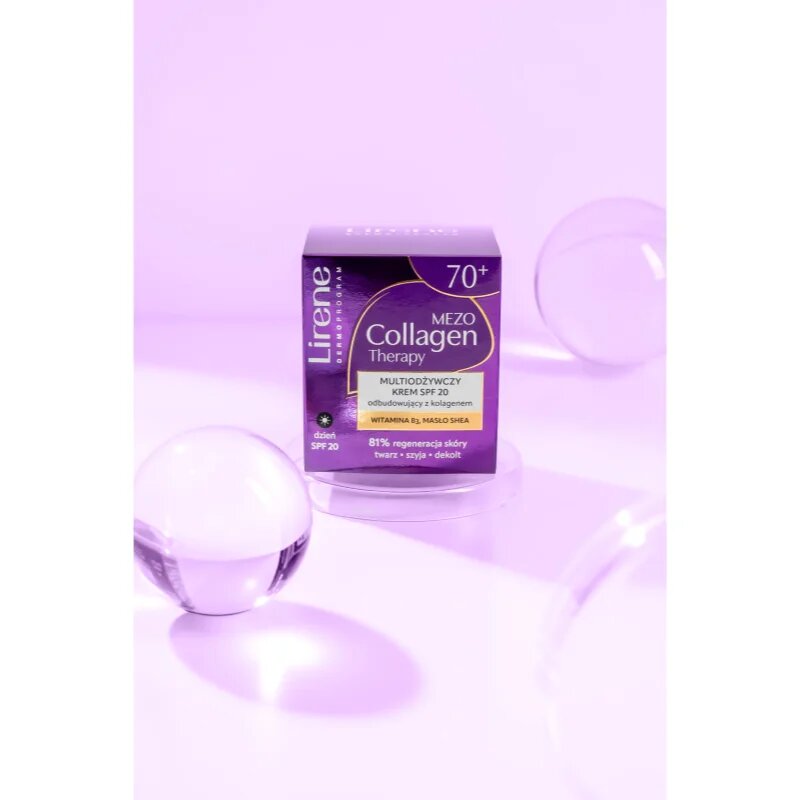 Lirene Mezo Collagen Therapy 70+ vyživující denní krém pro zralou pleť SPF 20 50 ml