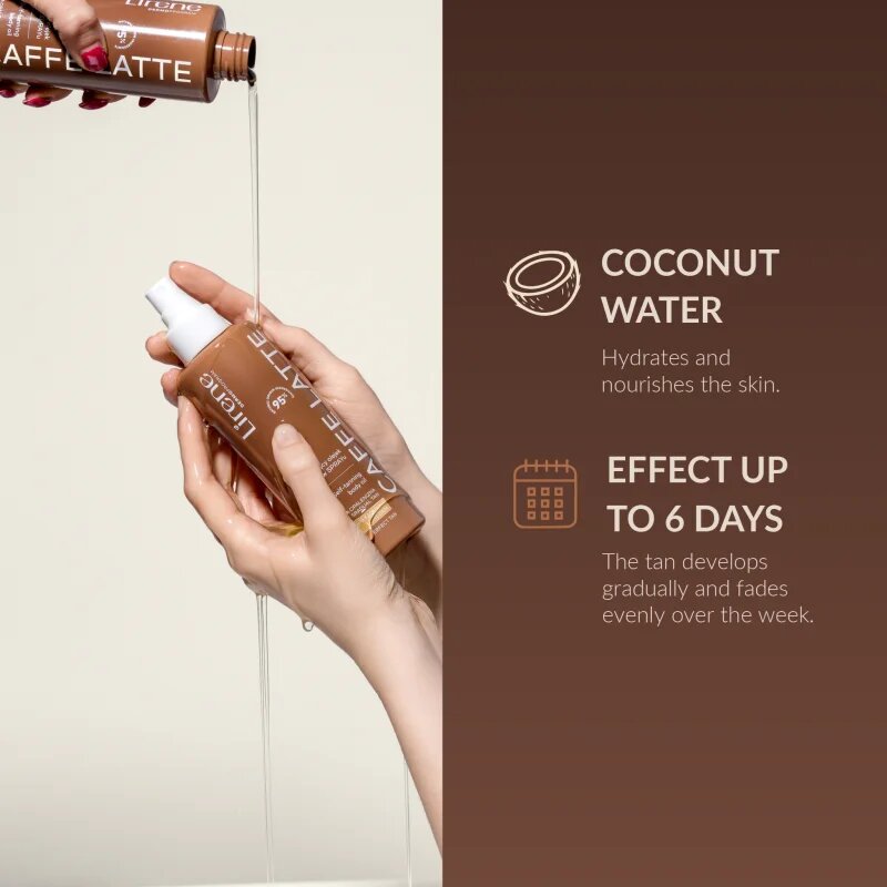 Lirene Perfect Tan samoopalovací olej na tělo Caffe Latte 200 ml
