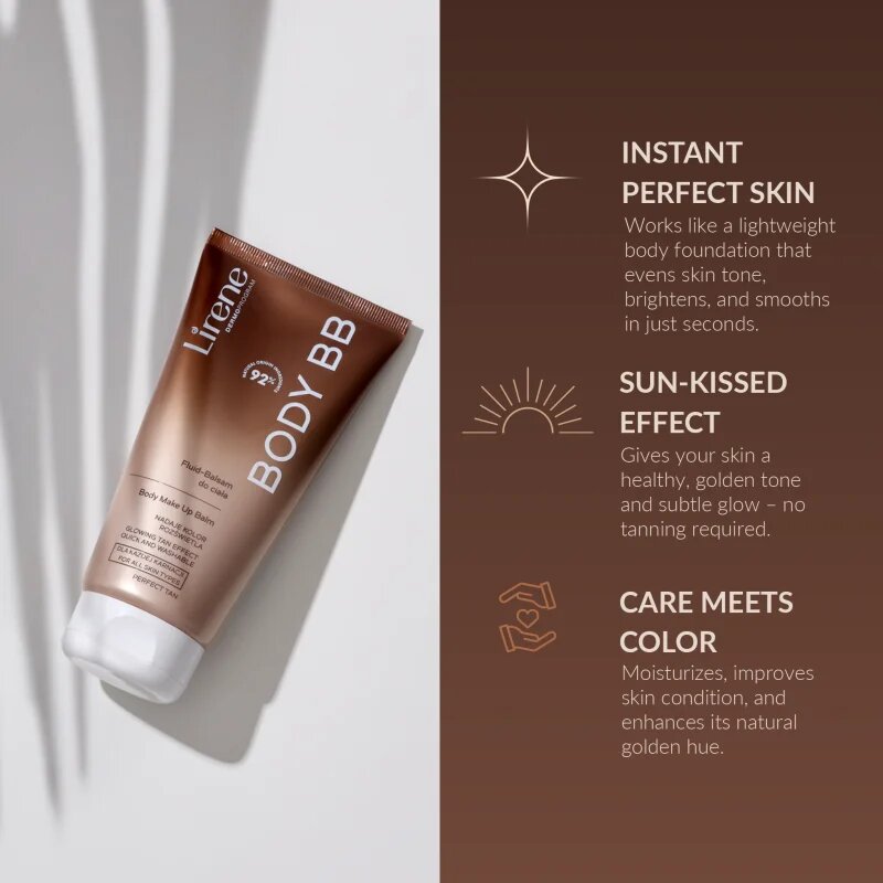 Lirene Perfect Tan tělový balzám pro okamžitý bronzový efekt 175 ml