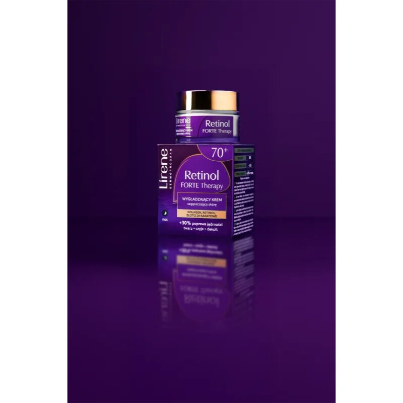 Lirene Retinol Forte Therapy 70+ omlazující noční krém pro zralou pleť 50 ml