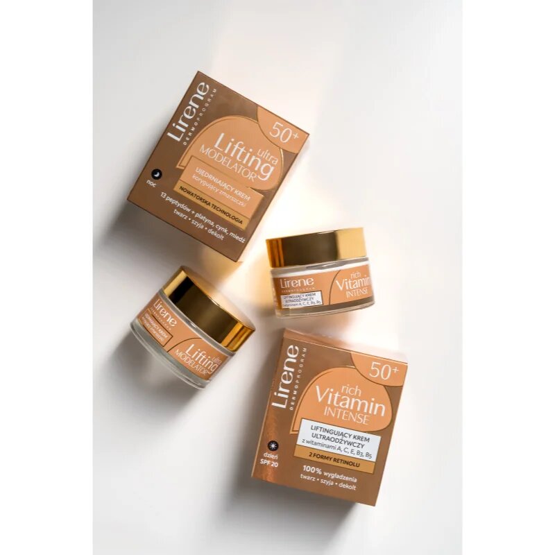 Lirene Rich Vitamin Intense 50+ zpevňující a liftingový denní krém SPF 20 50 ml