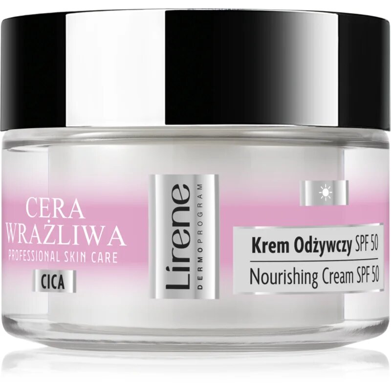 Lirene Sensitive skin hydratační krém pro citlivou pleť SPF 50 50 ml