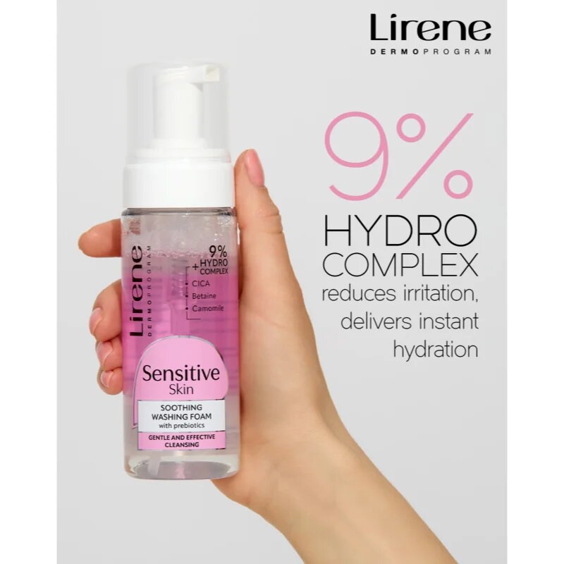 Lirene Sensitive skin zklidňující micelární pěna pro citlivou pleť 150 ml