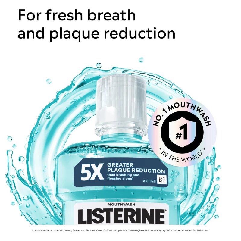 Listerine Cool Mint ústní voda pro svěží dech 1000 ml