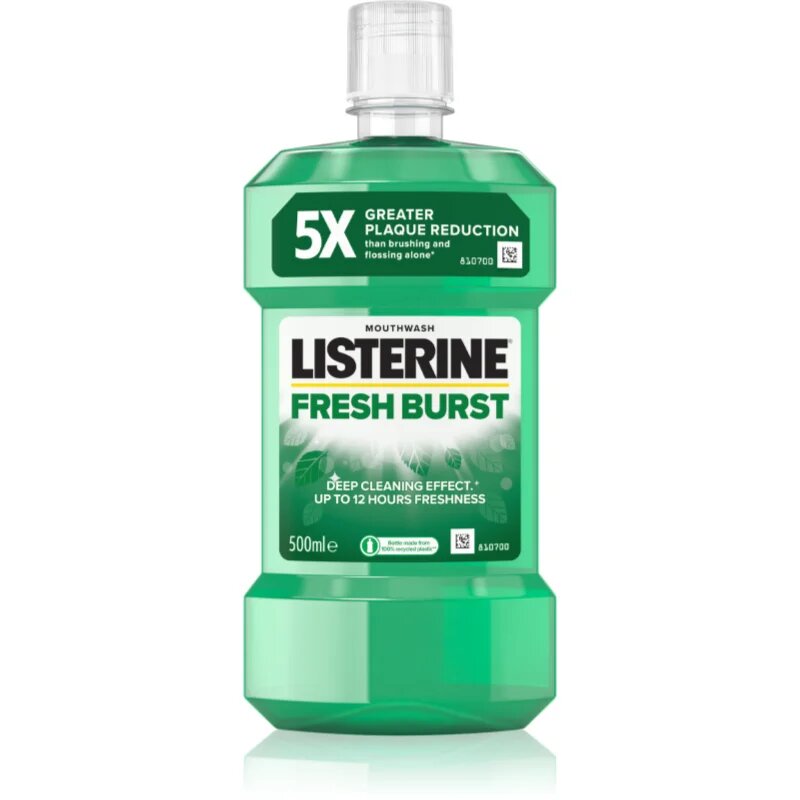 Listerine Fresh Burst ústní voda proti zubnímu plaku 500 ml