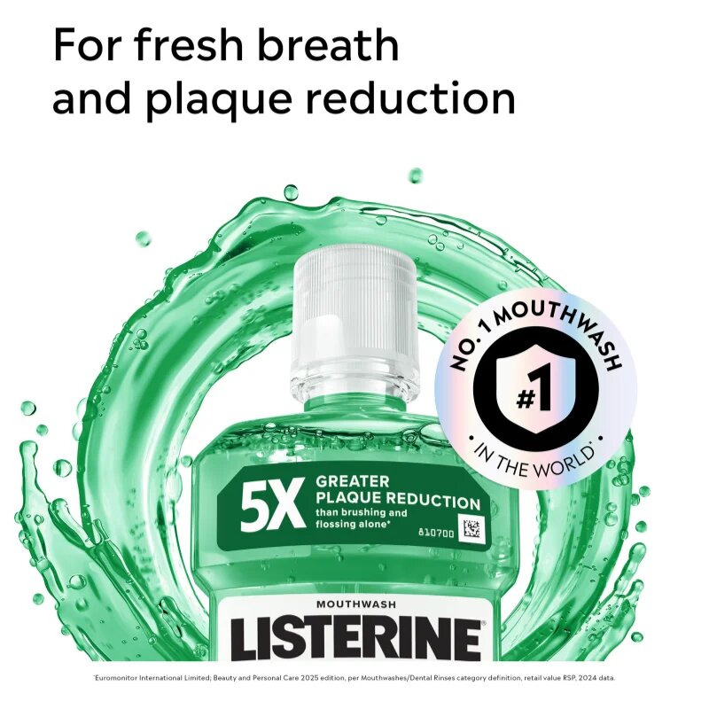 Listerine Fresh Burst ústní voda proti zubnímu plaku 500 ml