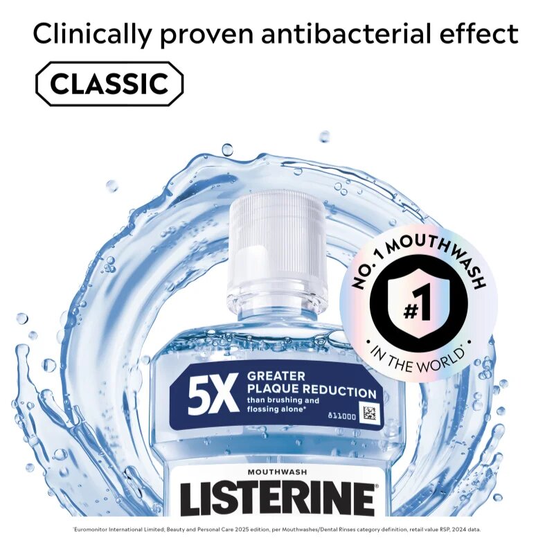 Listerine Stay White ústní voda s bělicím účinkem příchuť Arctic Mint 500 ml