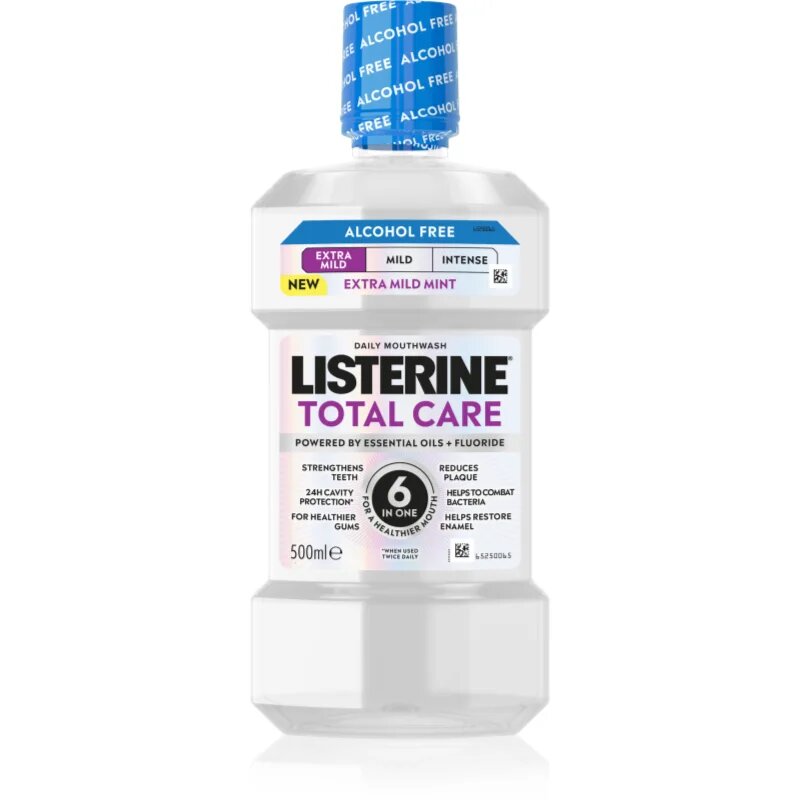 Listerine Total Care Extra Mild ústní voda bez alkoholu 500 ml