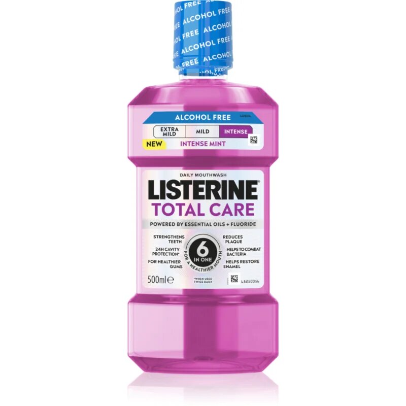 Listerine Total Care Intense ústní voda bez alkoholu 500 ml