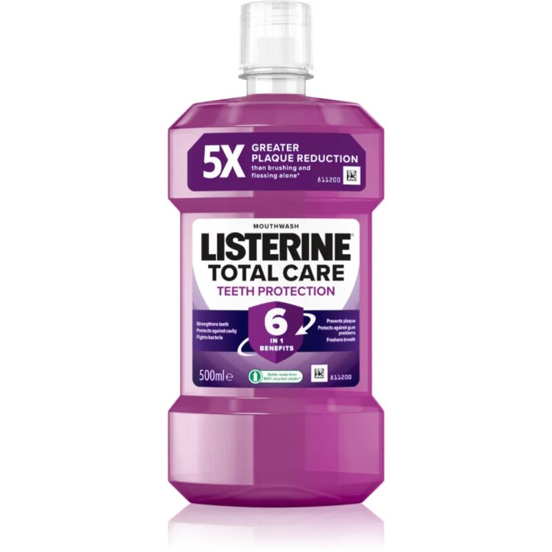 Listerine Total Care Teeth Protection ústní voda pro kompletní ochranu zubů 6 v 1 500 ml