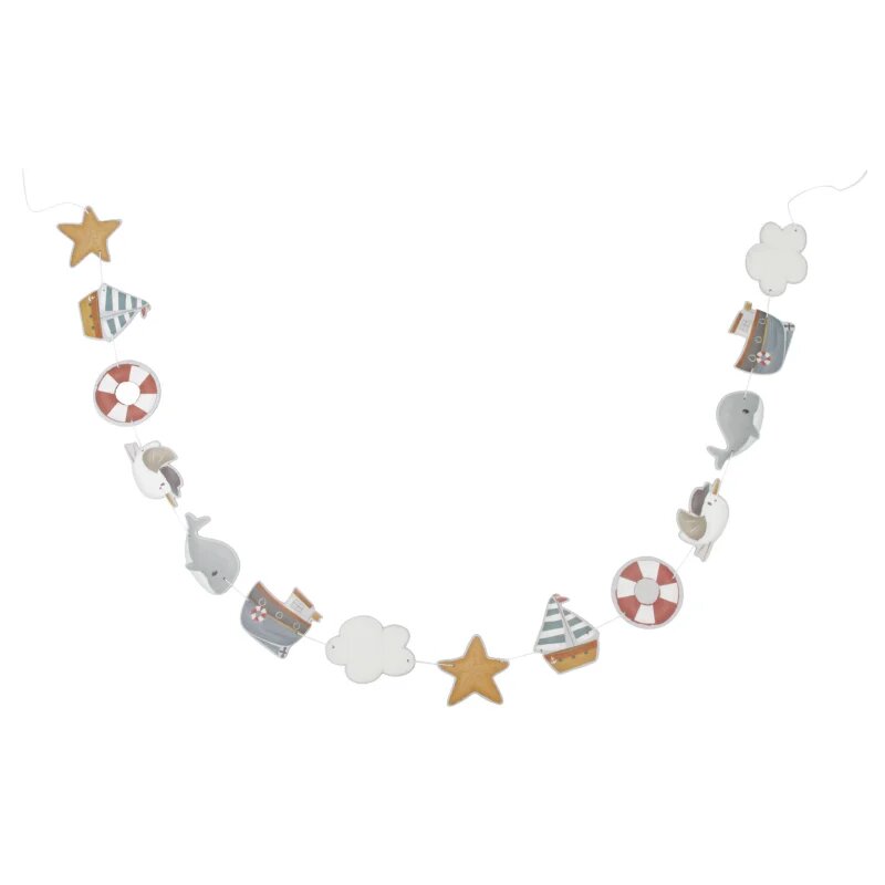 Little Dutch Deco Garland Sailors Bay dekorativní girlanda 200 cm