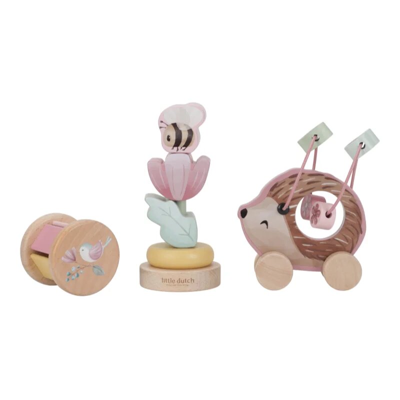 Little Dutch Fairy Garden Gift Box Wood dárková sada pro miminka 12 m+