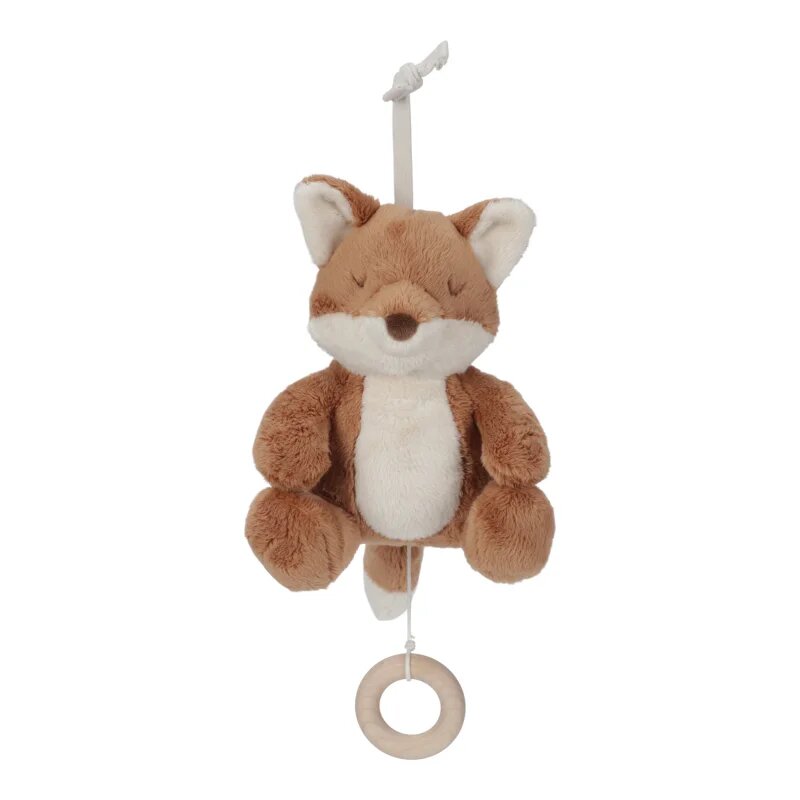 Little Dutch Forest Friends Musical Pull Toy kontrastní závěsná hračka s melodií 0 m+ 1 ks