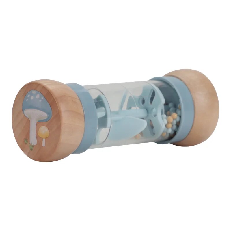 Little Dutch Forest Friends Rain Rattle chrastítko 3 m+ Blue 1 ks