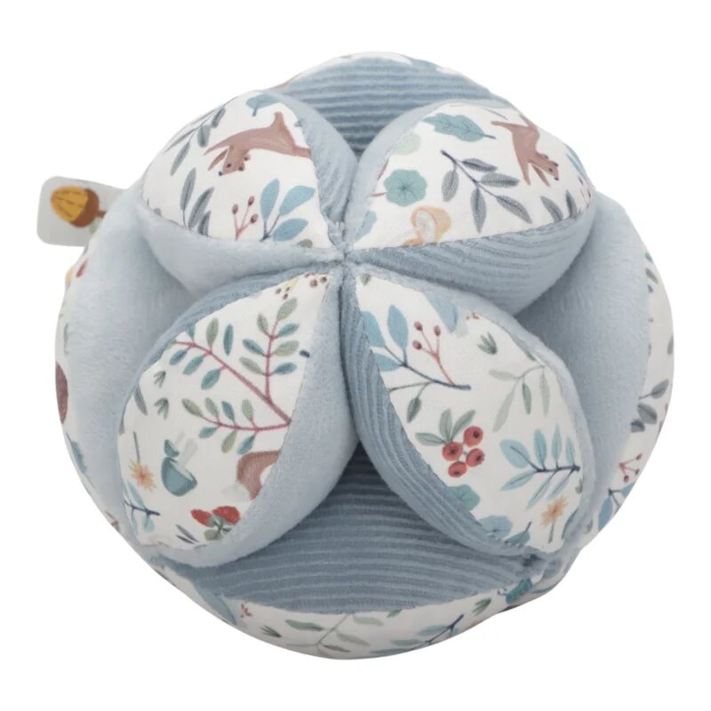 Little Dutch Forest Friends Sensory Gripping Ball textilní míček 0 m+ Blue 1 ks