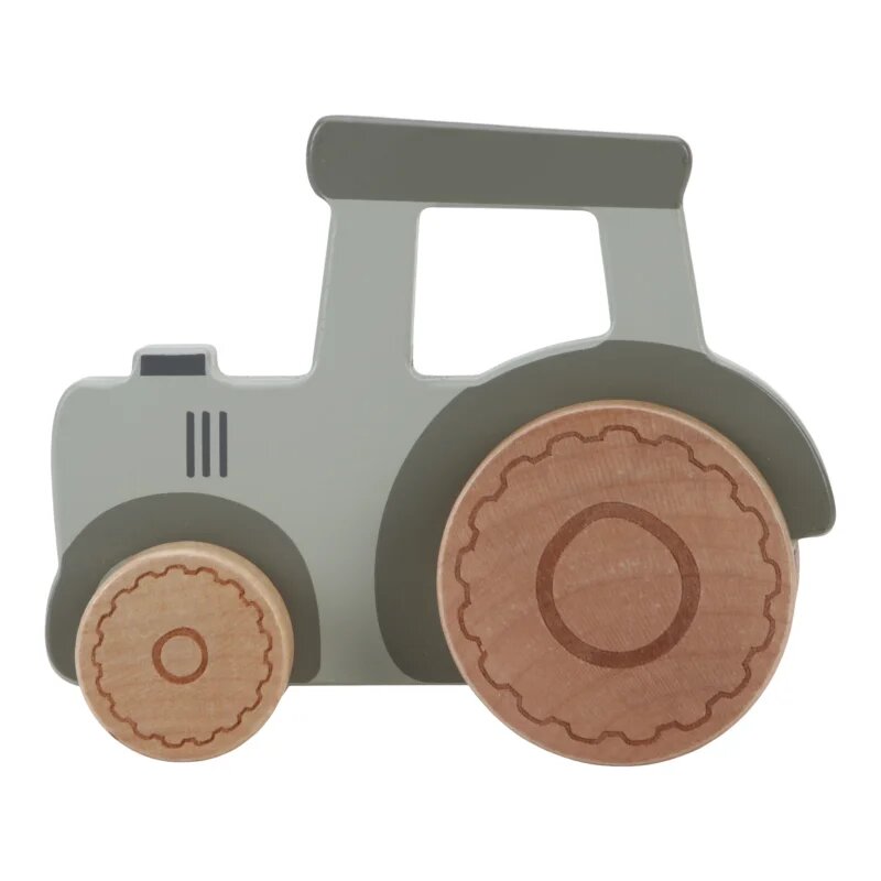 Little Dutch Little Farm Wooden Tractor hračka ze dřeva 12 m+ 1 ks