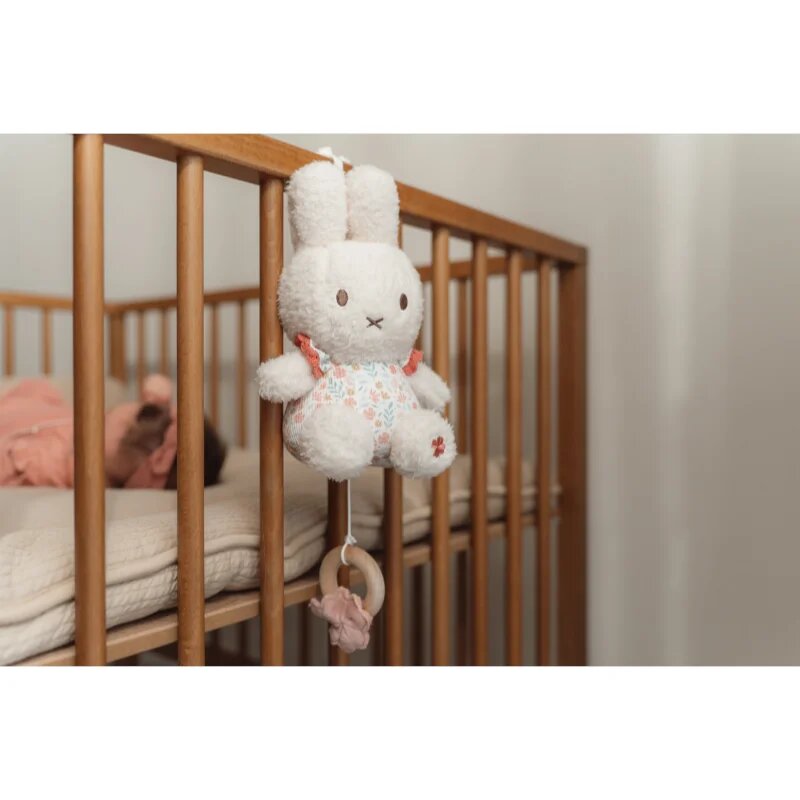 Little Dutch Miffy Fluffy Lucky Blossom Music Box kontrastní závěsná hračka s melodií 0 m+ Pink 1 ks