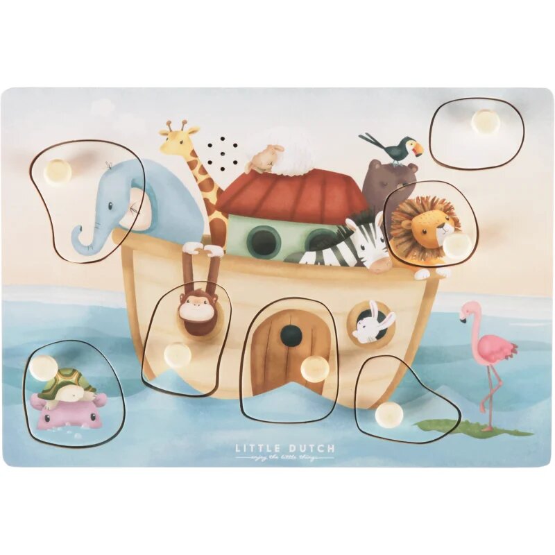 Little Dutch Sound Puzzle Noah’s Ark puzzle s melodií 12 m+ 1 ks
