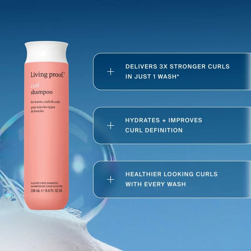 Living Proof Curl krémový šampon pro kudrnaté vlasy 60 ml