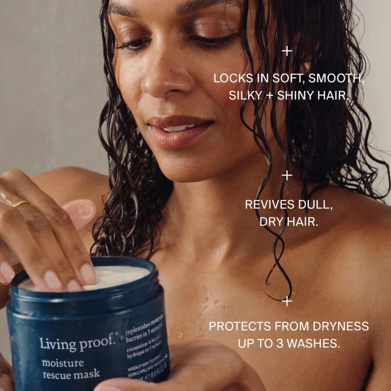 Living Proof Moisture Rescue Mask regenerační a hydratační maska na vlasy s vyživujícím účinkem 236 ml