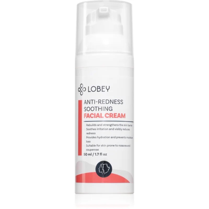 Lobey Anti-Redness Soothing zklidňující krém proti začervenání pleti 50 ml