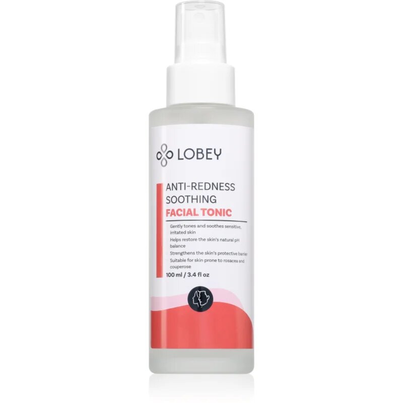 Lobey Anti-Redness Soothing zklidňující pleťové tonikum proti začervenání pleti 100 ml