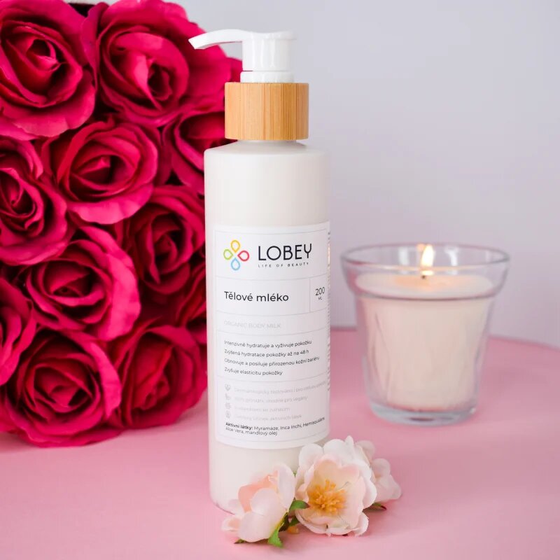 Lobey Body Care Tělové Mléko hydratační tělové mléko 200 ml