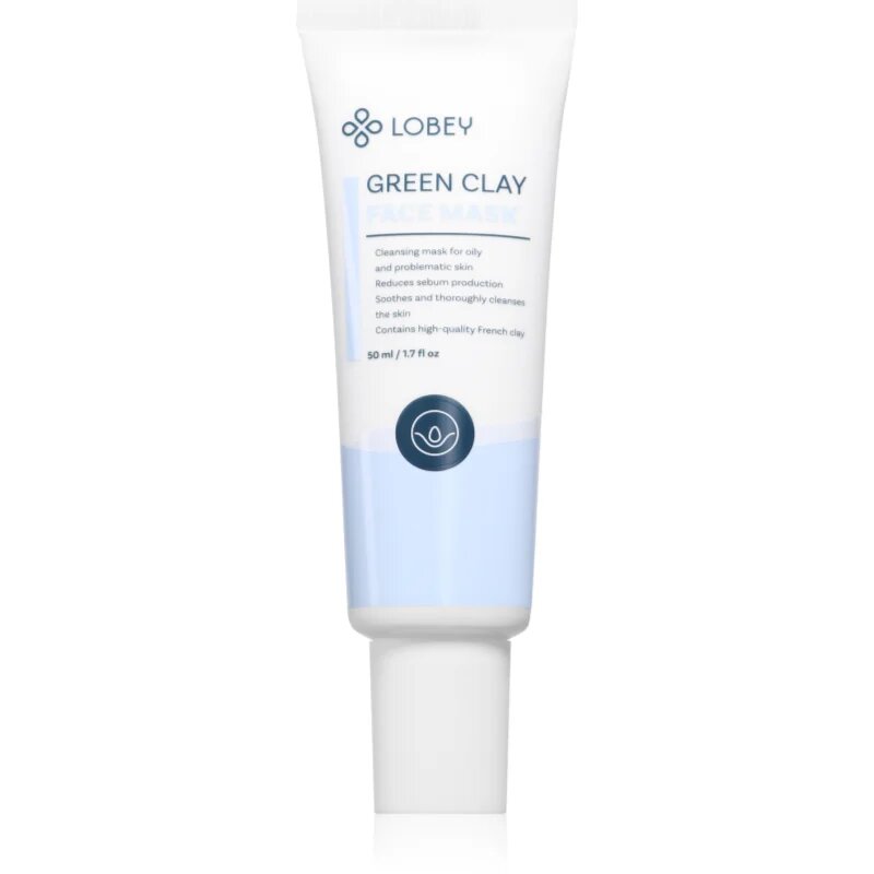 Lobey Green Clay čisticí maska pro mastnou a problematickou pleť 50 ml