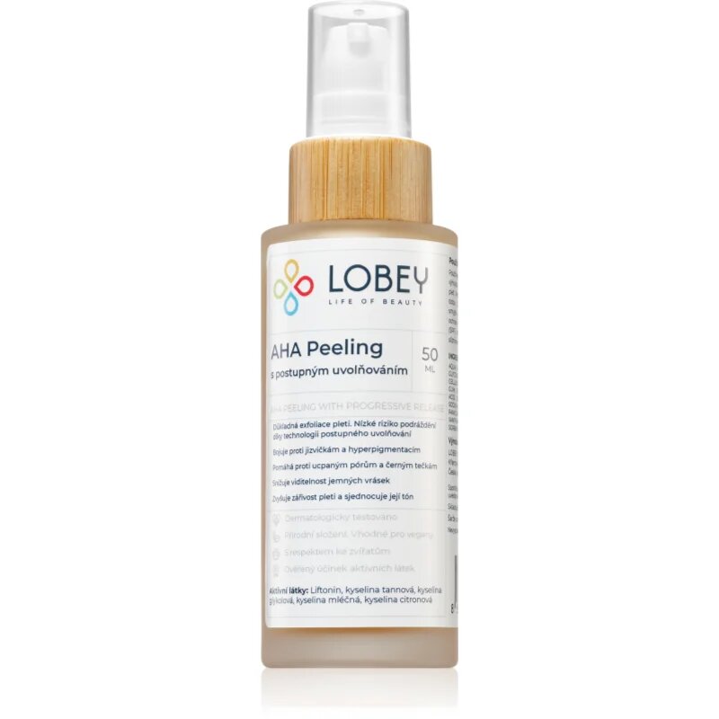 Lobey Skin Care AHA Peeling pleťový peeling s AHA kyselinami 50 ml