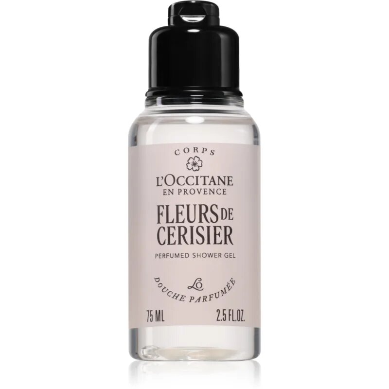 L’Occitane Fleurs de Cerisier sprchový gel s parfemací třešňový květ 75 ml