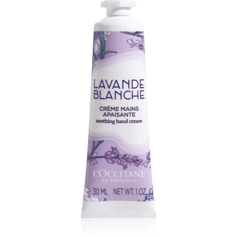 L’Occitane Lavande Blanche Hand Cream zklidňující krém na ruce 30 ml