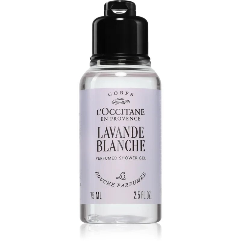 L’Occitane Lavande Blanche Perfumed Shower Gel zklidňující sprchový gel 75 ml